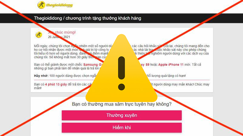 website lừa đảo